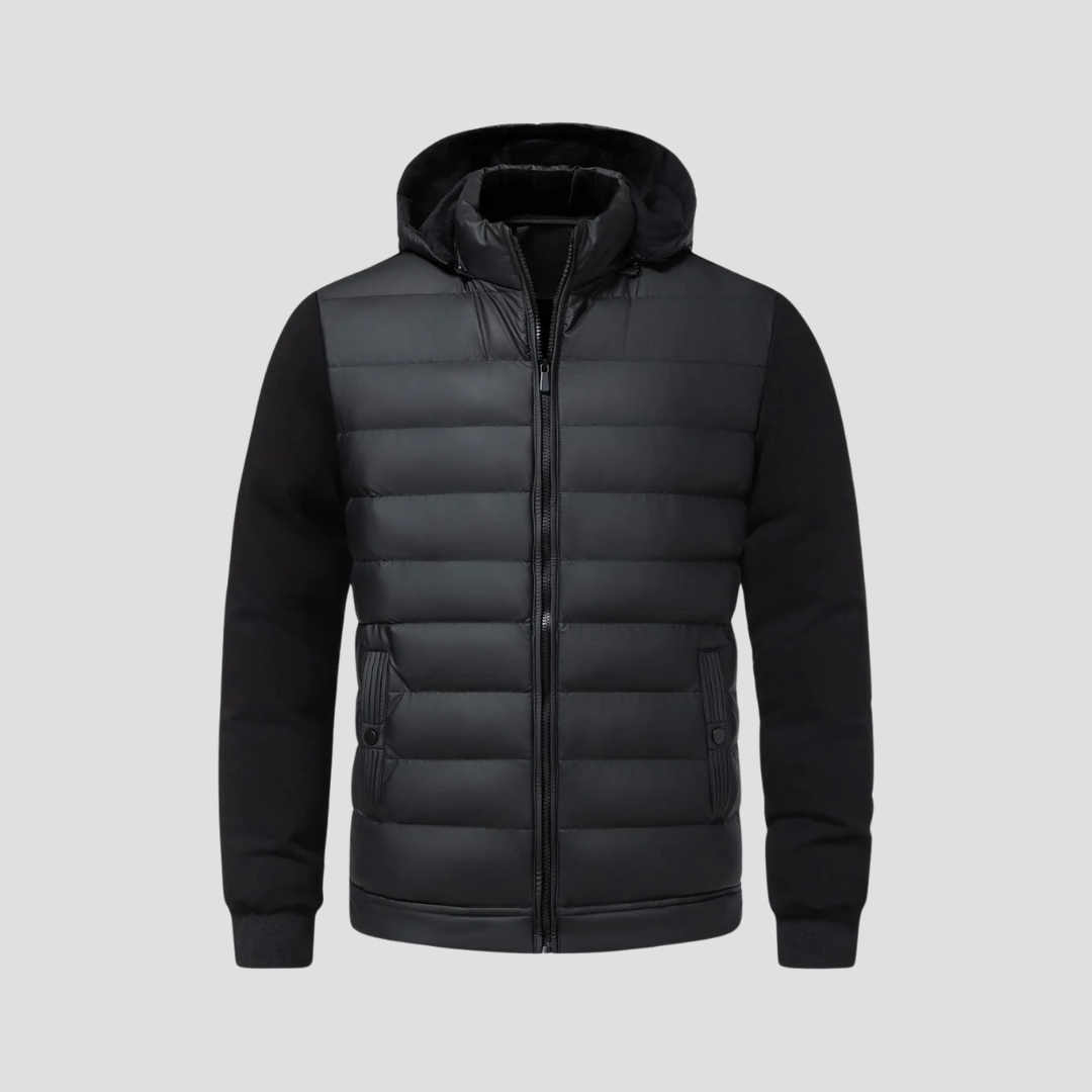  Auvémont Men's Quilted Hooded Puffer Jacket