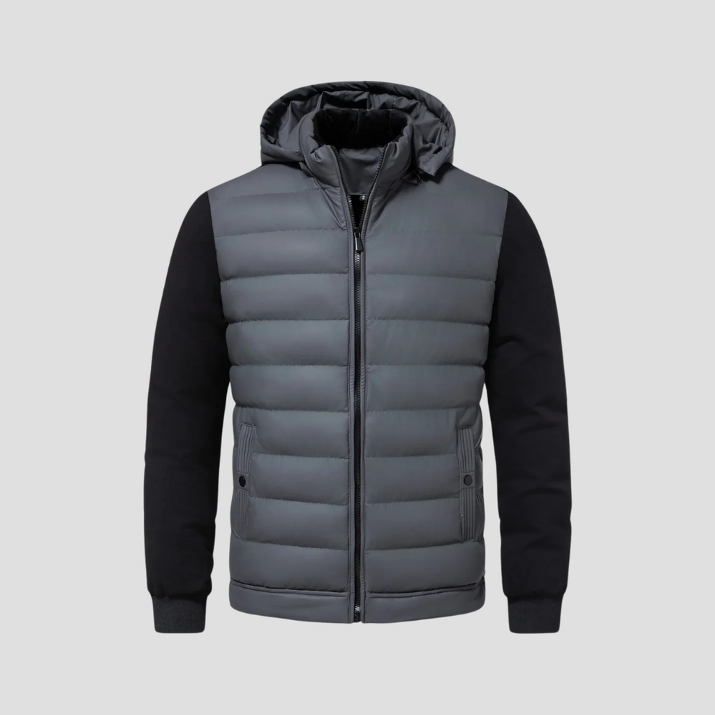  Auvémont Men's Quilted Hooded Puffer Jacket