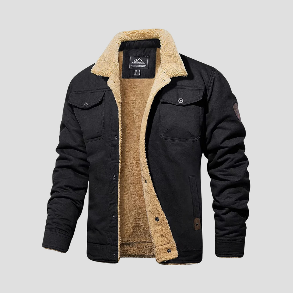  Auvémont Men's Sherpa-Lined Military Jacket