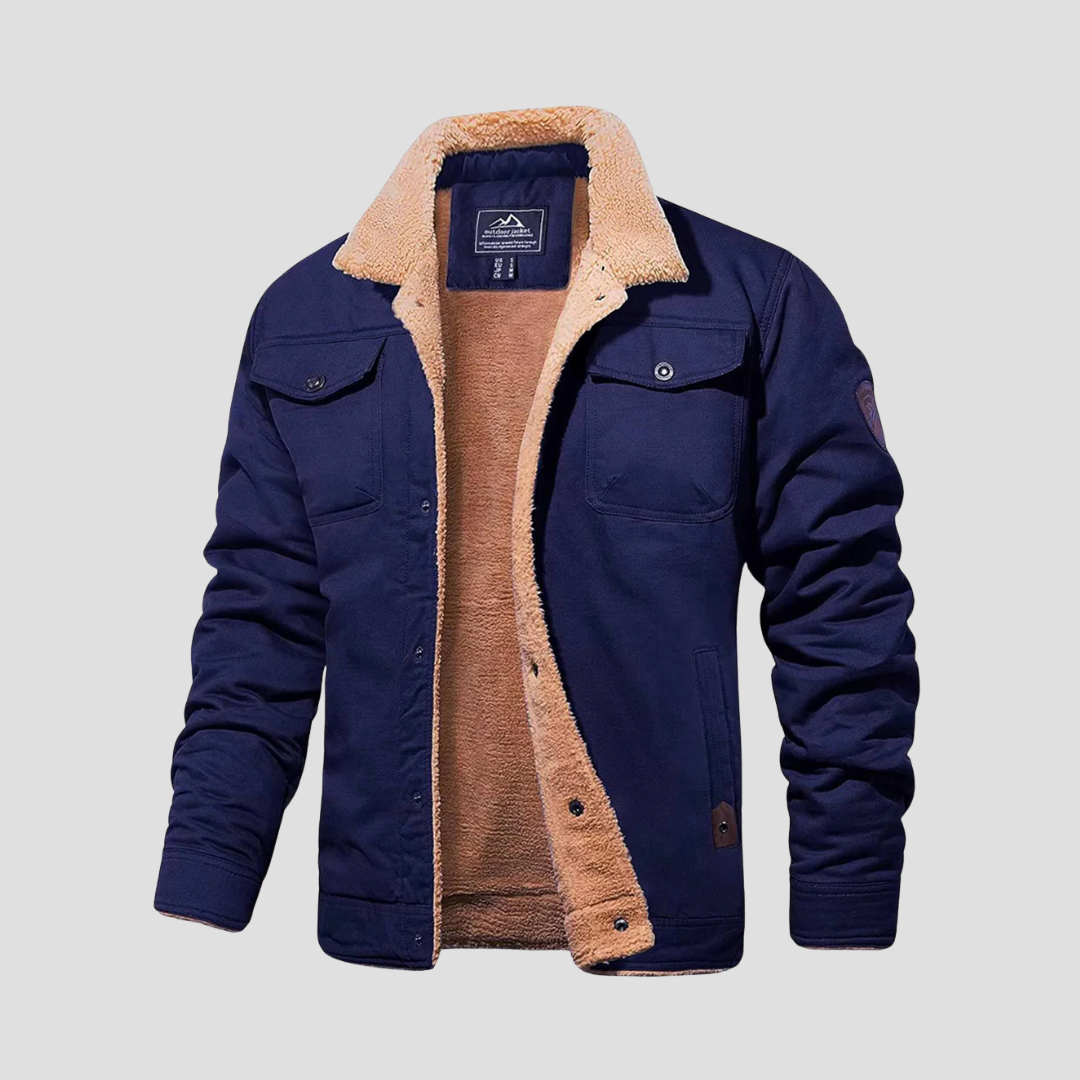  Auvémont Men's Sherpa-Lined Military Jacket