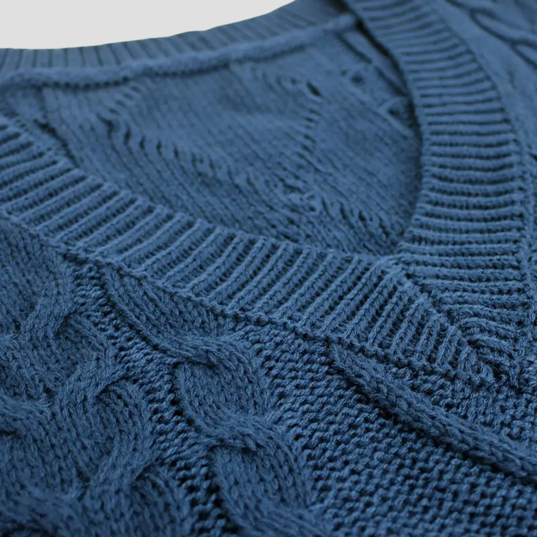  Auvémont Women's Cable Knit Jumper Vest