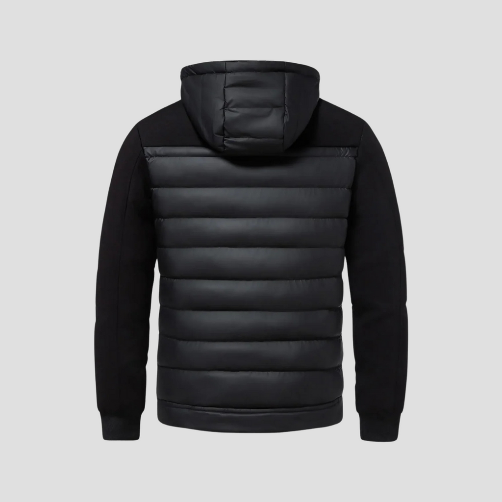  Men's Hooded Puffer Hybrid Jacket