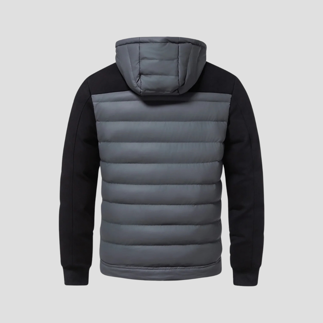  Men's Hooded Puffer Hybrid Jacket