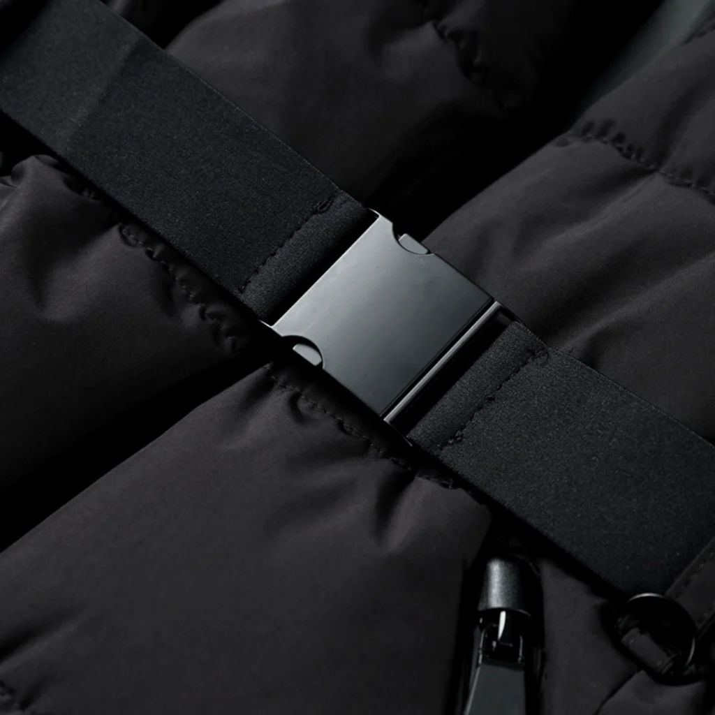  Women's Belted Hooded Puffer Jacket